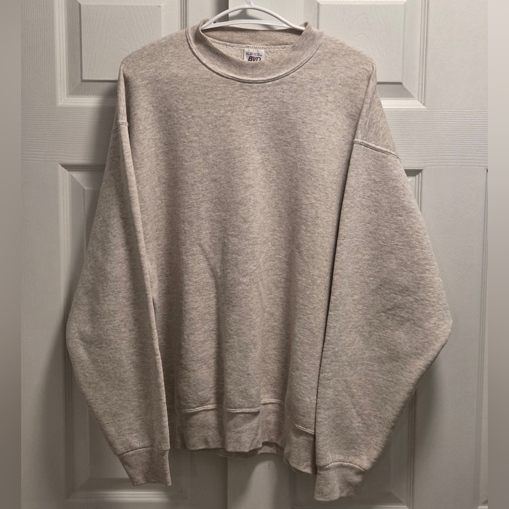 Vintage BVD Gray Crewneck Sweatshirt Size XL 80s 90s